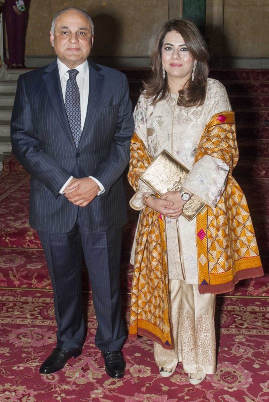 Syed Ibne Abbas, High Comissioner of Pakistan to the UK, and Sadaf Abbas